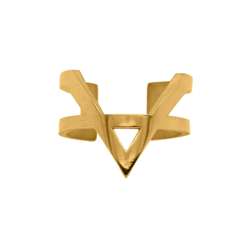 7.5g Nebü 24k Gold Arrow Ring - Medium