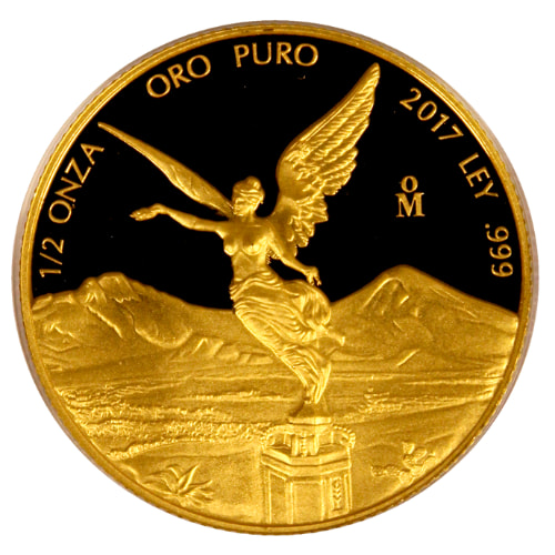 2017 Mexican Gold Libertad Proof Coin 1/2 oz