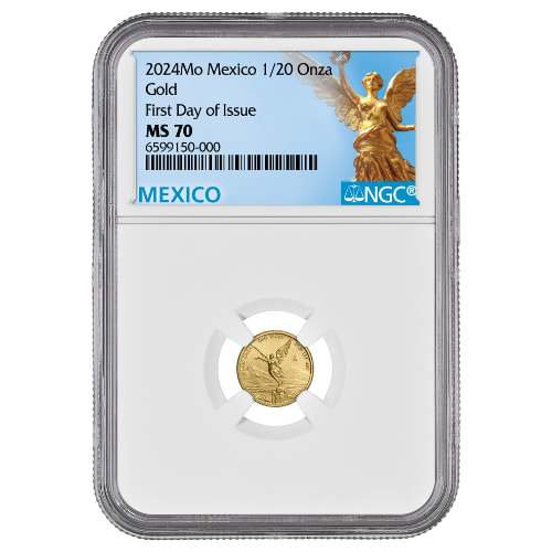 2024 NGC MS-70 First Day of Issue 1/20 oz Mexican Gold Libertad Coin
