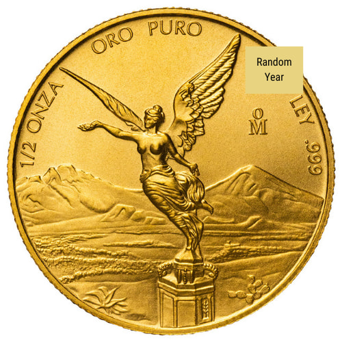 1/2 oz Mexican Gold Libertad Coin - Random Year