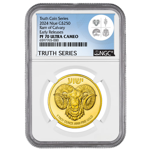 2024 NGC PF-70 Early Release 1 oz Ram of Calvary Proof Gold Coin