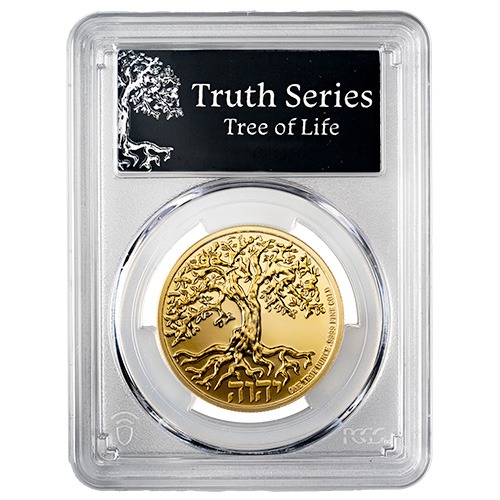 2024 PCGS PR-70 First Strike 1 oz Tree of Life Proof Gold Coin