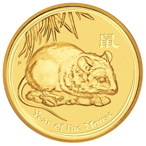 2008 1 oz Lunar Series II - Year of the Mouse Gold Coin