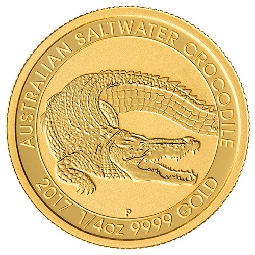 2017 1/4 oz Australian Saltwater Crocodile Gold Coin
