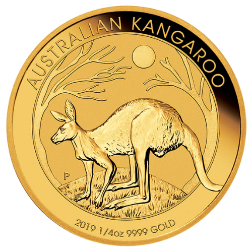 2019 Australian Kangaroo Gold Coin 1/4 oz