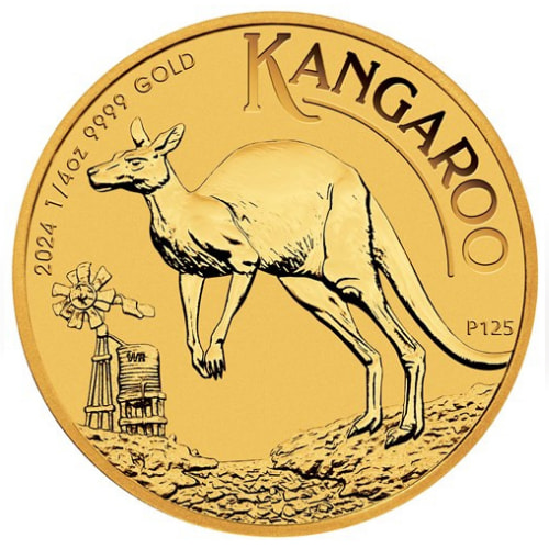 2024 1/4 oz Australian Gold Kangaroo Coin BU