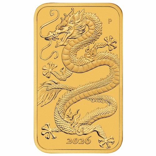 2026 1 oz Dragon Rectangular Gold Coin