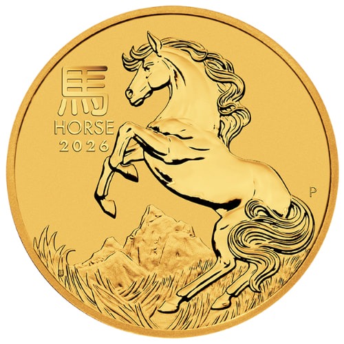 2026 2 oz Year of the Horse Gold Coin – Lunar Series III