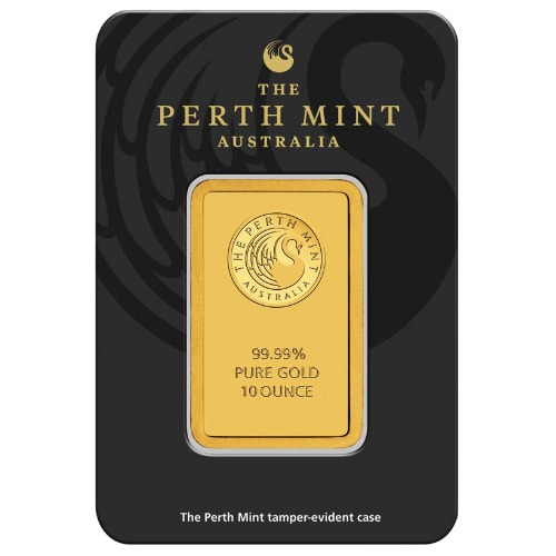 10 oz Perth Mint Gold Bar - in Assay