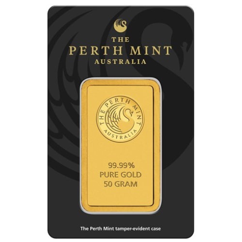 50 Gram Perth Mint Gold Bar - in Assay