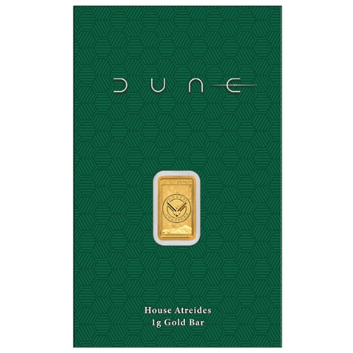 1 Gram Perth Mint House Atreides Dune Gold Bar