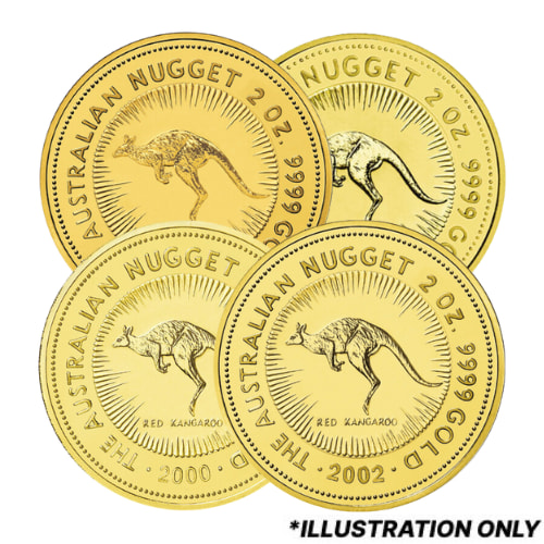 2 oz Australian Gold Kangaroo Coin - Random Year
