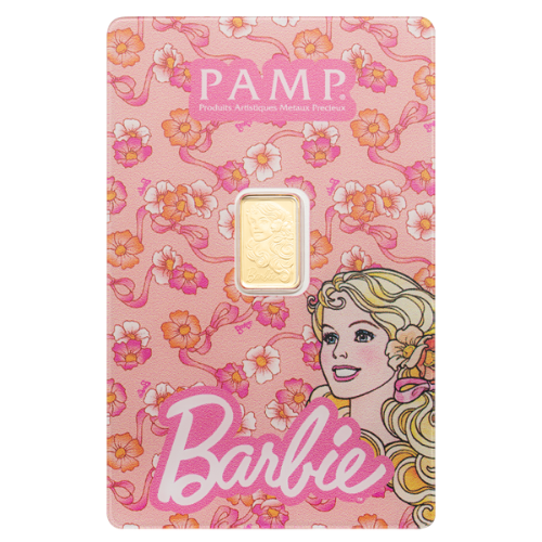1 gram Iconic Barbie™ Gold Bar