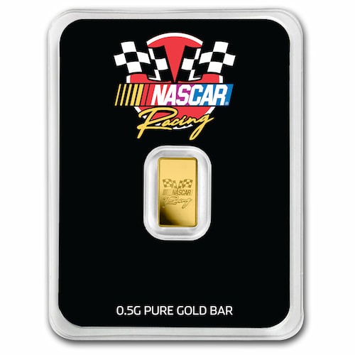 1/2 Gram NASCAR Racing Gold Bar
