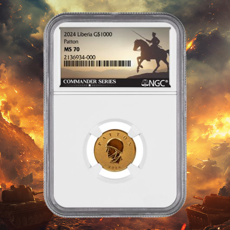 2024 1/10 oz NGC MS-70 Patton Gold Coin - Commander Series
