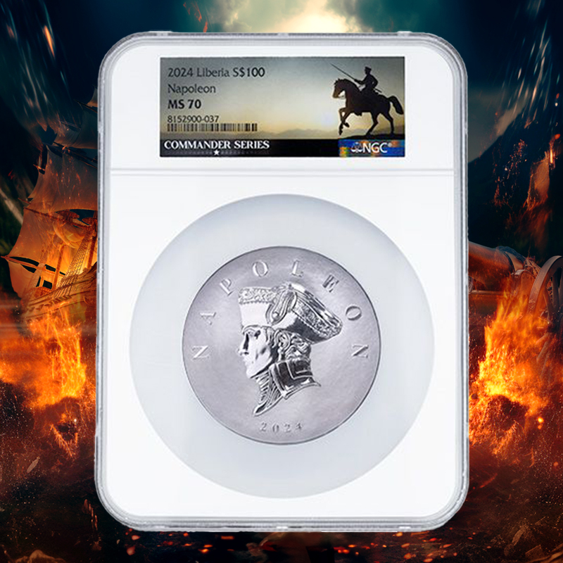 NGC MS-70 2024 5 oz Napoleon Silver Coin - Commander Series