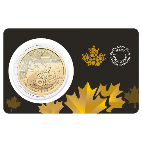 2024 1 oz Canadian Klondike From Doré To Refined 0.99999 Gold Coin (In Assay)