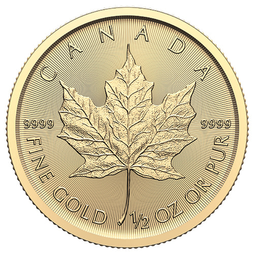 2024 1/2 oz Gold Maple Leaf Coin BU