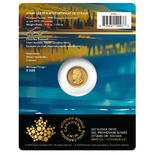 Buy 2026 1/10 oz Canadian Gold Maple Leaf Coin with Wolf Privy