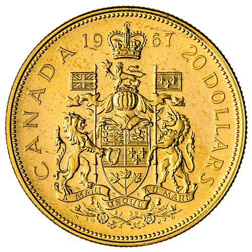 1967 Canadian Gold Confederation Coin (0.5288 oz)