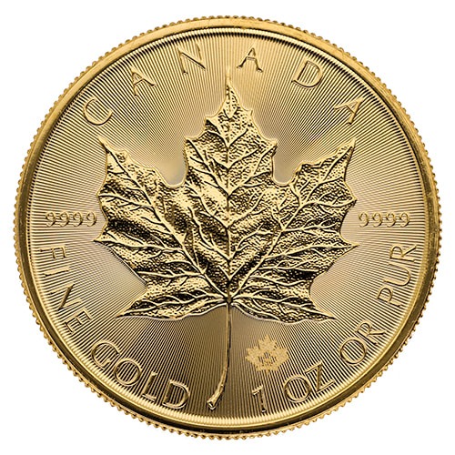 1 oz Canadian Gold Maple Leaf Coin - Random Year