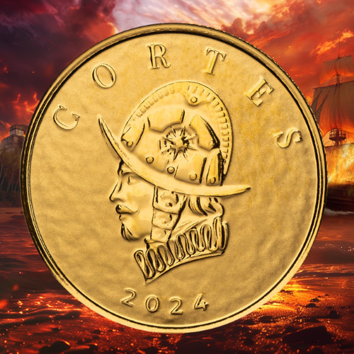 2024 1/10 oz Cortes Gold Coin - Commander Series