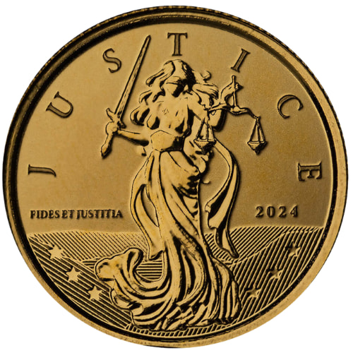 2024 1/10 oz Lady Justice Gold Coin