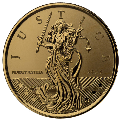 2024 1 oz Lady Justice Gold Coin
