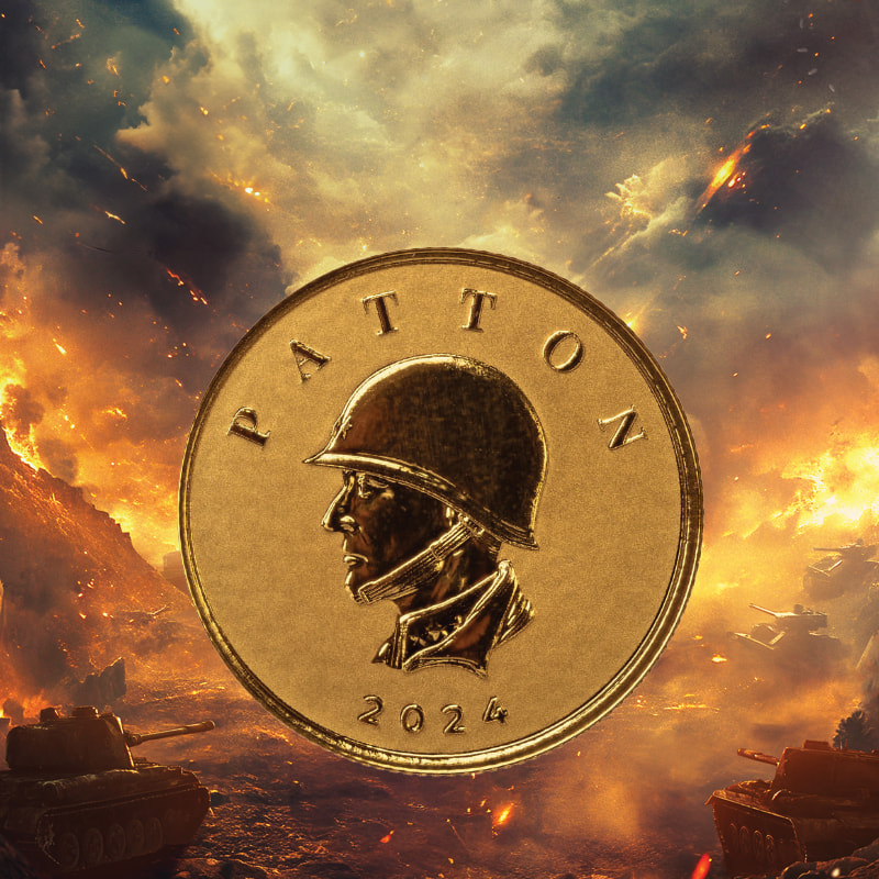 2024 1/10 oz Patton Gold Coin - Commander Series