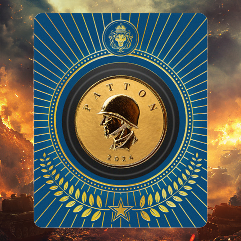 2024 1 oz Patton Gold Coin - Commander Series