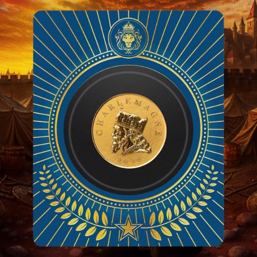2025 1/10 oz Charlemagne Gold Coin - Commander Series
