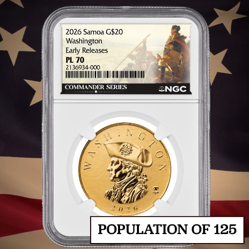 2026 NGC PL-70 1 oz Washington Gold Coin – Commander Series