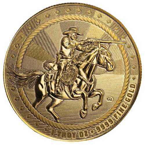 1 oz The Rifleman Gold Round - Cowboy Series