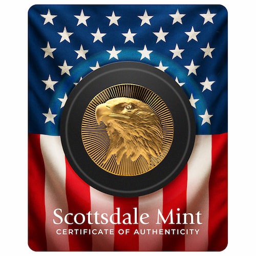 1 oz Scottsdale Gold Eagle Stacker Round