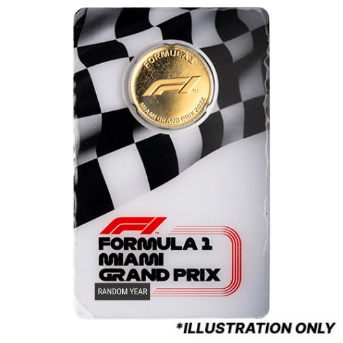 1/4 oz Formula 1® Miami Grand Prix Gold Coin - Random Year