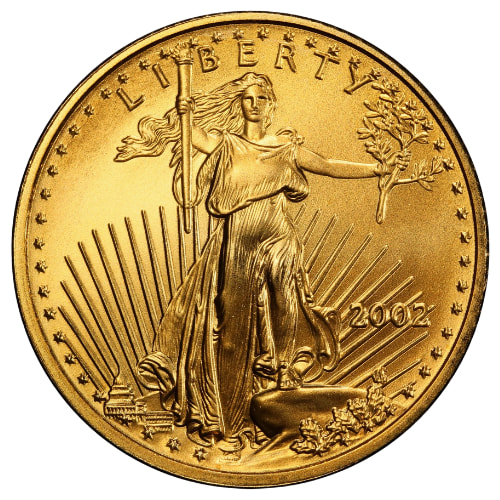 2002 1/10 oz American Eagle Gold Coin
