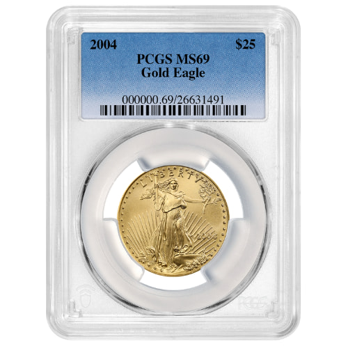 2004 PCGS MS-69 1/2 oz American Gold Eagle Coin