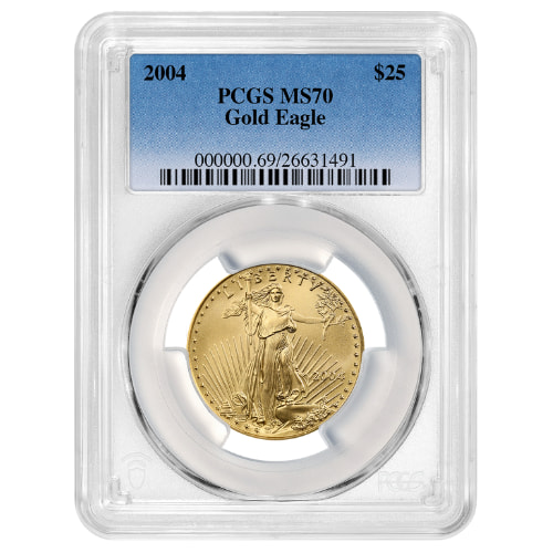 2004 PCGS MS-70 1/2 oz American Gold Eagle Coin