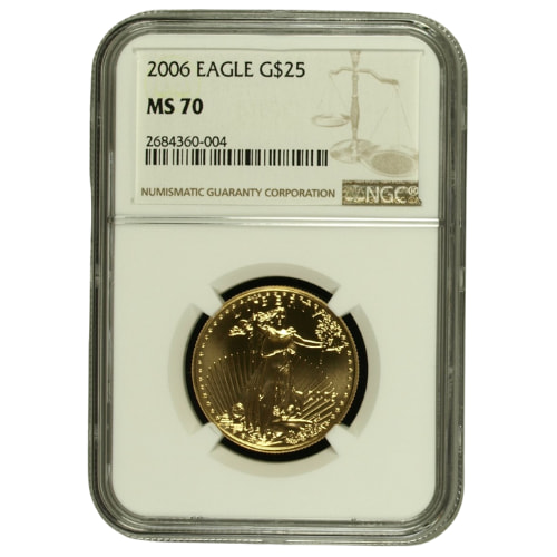 2006 NGC MS-70 1/2 oz American Gold Eagle Coin