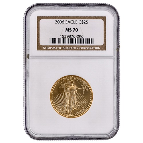 Buy 2006 NGC MS-70 1/2 oz American Gold Eagle Coin | SD Bullion