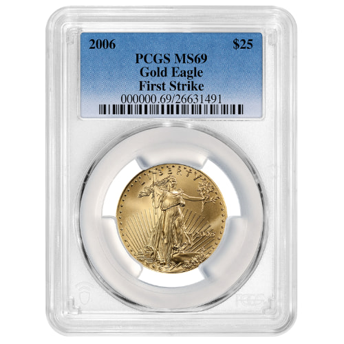 2006 PCGS MS-69 First Strike 1/2 oz American Gold Eagle Coin