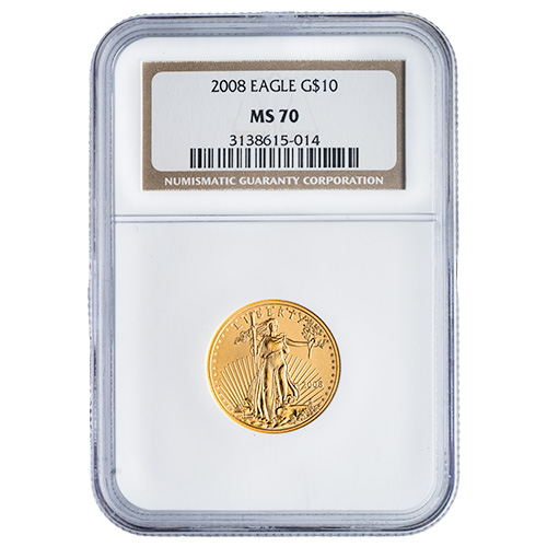 2008 NGC MS-70 1/4 oz American Gold Eagle Coin