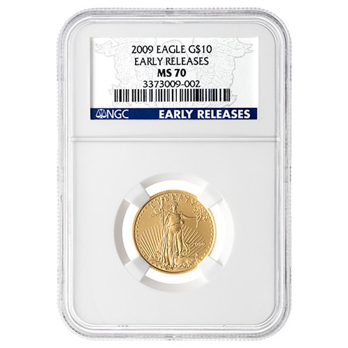2009 NGC MS-70 Early Releases 1/4 oz American Gold Eagle Coin