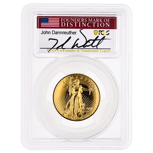 2009 (MMIX) PCGS MS-70 Ultra High Relief $20 Double Eagle  Gold Coin - John Dannreuther Label