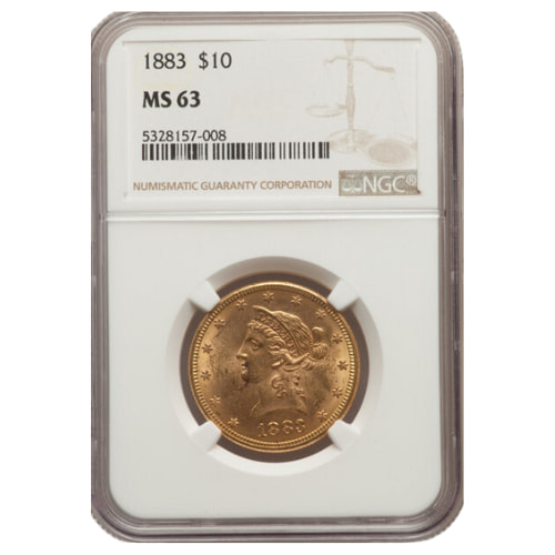 1883 NGC MS-63 $10 Liberty Eagle Gold Coin