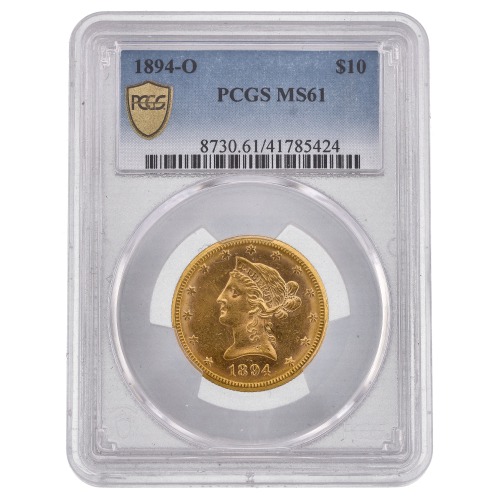 1894-O PCGS MS-61 $10 Liberty Eagle Gold Coin