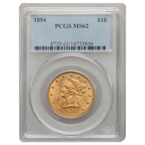 PCGS MS-62 1894 $10 Liberty Eagle Gold Coin