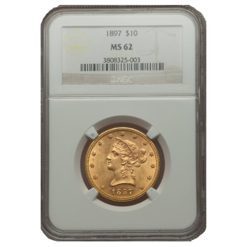 1897 NGC MS-62 $10 Liberty Eagle Gold Coin