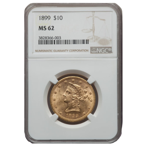 1899 NGC MS-62 $10 Liberty Eagle Gold Coin
