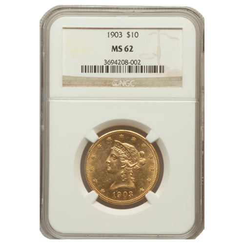 1903 NGC MS-62 $10 Liberty Eagle Gold Coin